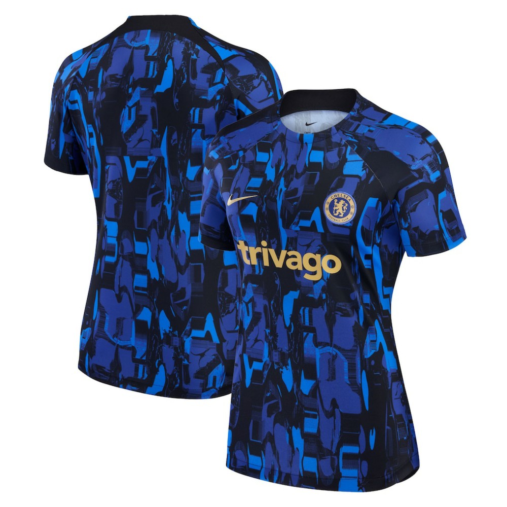 Chelsea Women's 2023/24 Home Academy Pro Pre-Match Top - Blue | Nike on sale