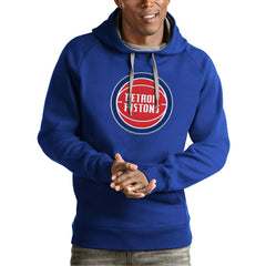 Detroit Pistons Antigua Team Logo Victory Pullover Hoodie sale - Royal sale