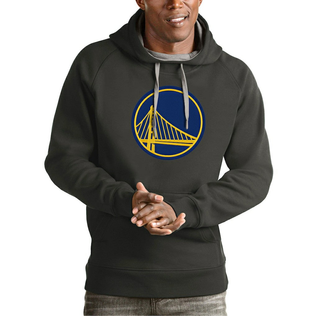Golden State Warriors Antigua Team Logo Victory Pullover Hoodie sale - Charcoal on sale