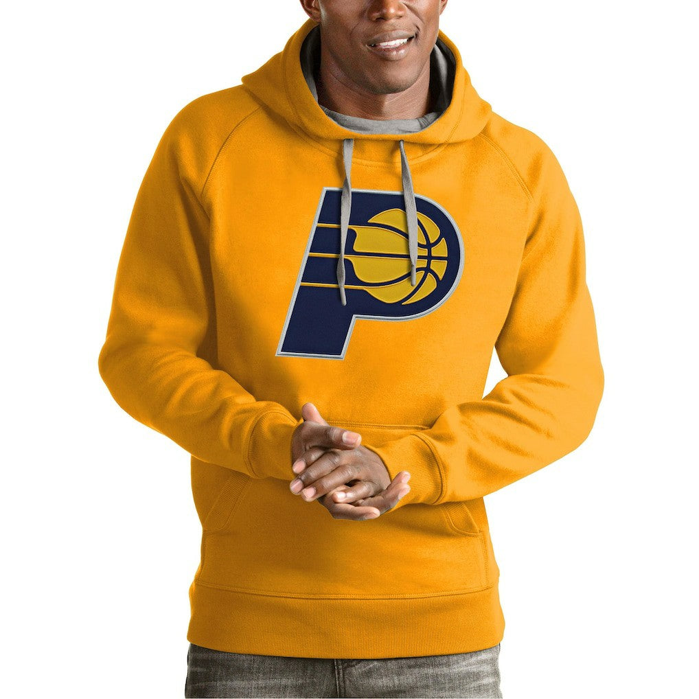 Indiana Pacers Antigua Team Logo Victory Pullover Hoodie - Gold cheap