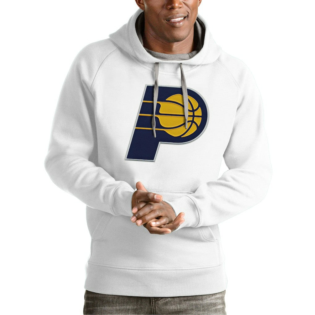Indiana Pacers Antigua Team Logo Victory Pullover Hoodie - White sale