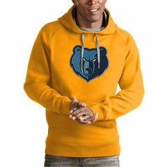 Memphis Grizzlies Antigua Team Logo Victory Pullover Hoodie - Gold shop