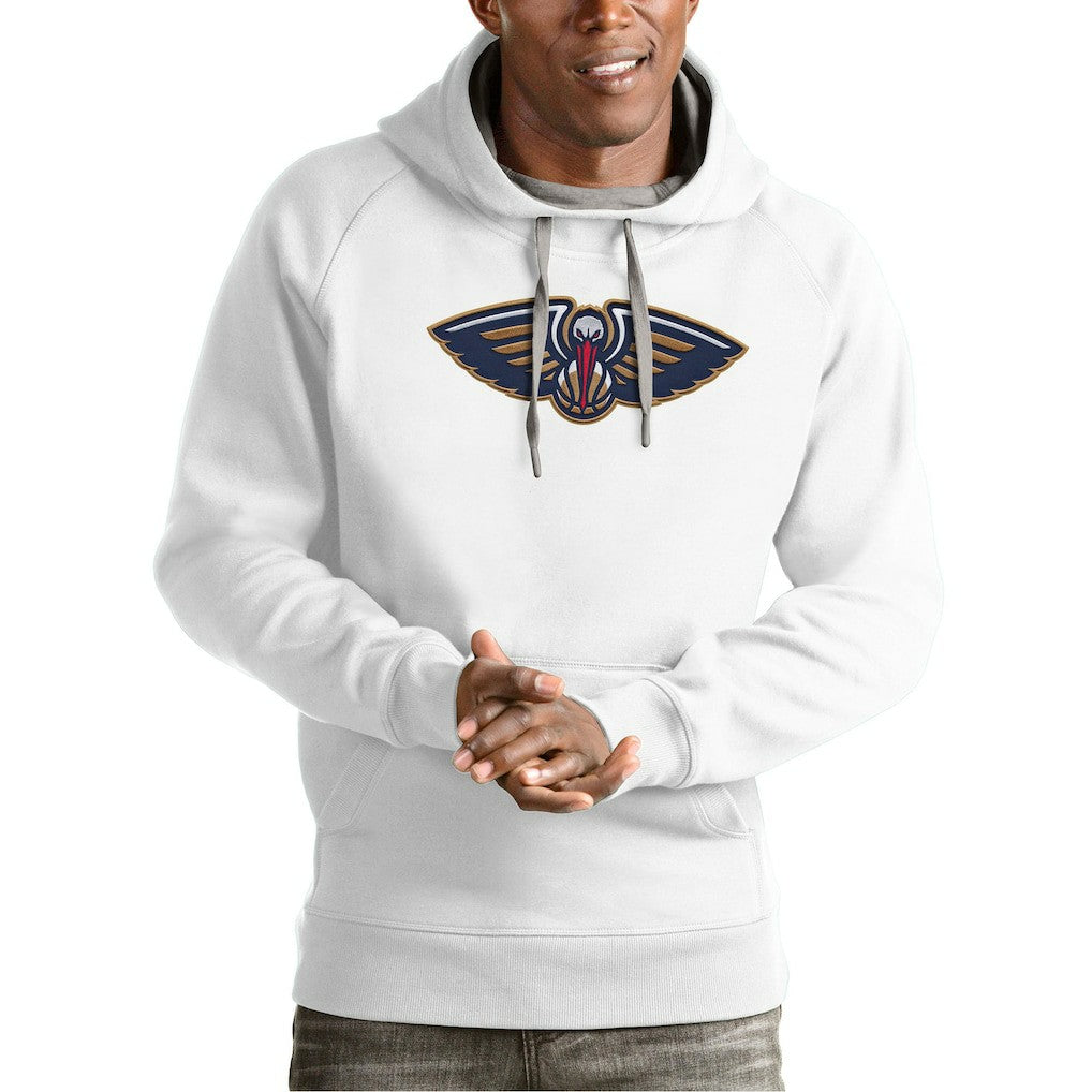 New Orleans Pelicans Antigua Team Logo Victory Pullover Hoodie - White for sale