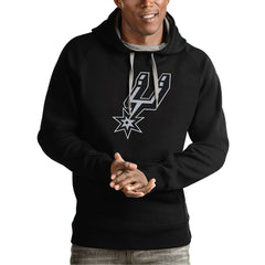 San Antonio Spurs Antigua Team Logo Victory Pullover Hoodie - Black online