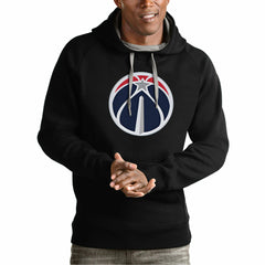 Washington Wizards Antigua Team Logo Victory Pullover Hoodie - Black outlet