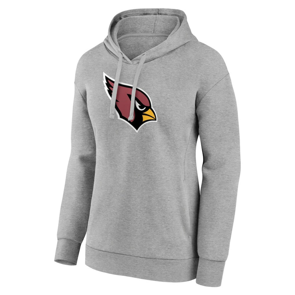 Arizona Cardinals Women's Primary Logo Pullover Hoodie - Gray discount