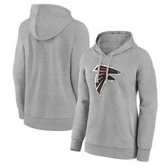 Atlanta Falcons Women's Primary Logo Pullover Hoodie - Gray discount