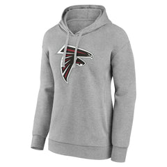 Atlanta Falcons Women's Primary Logo Pullover Hoodie - Gray discount