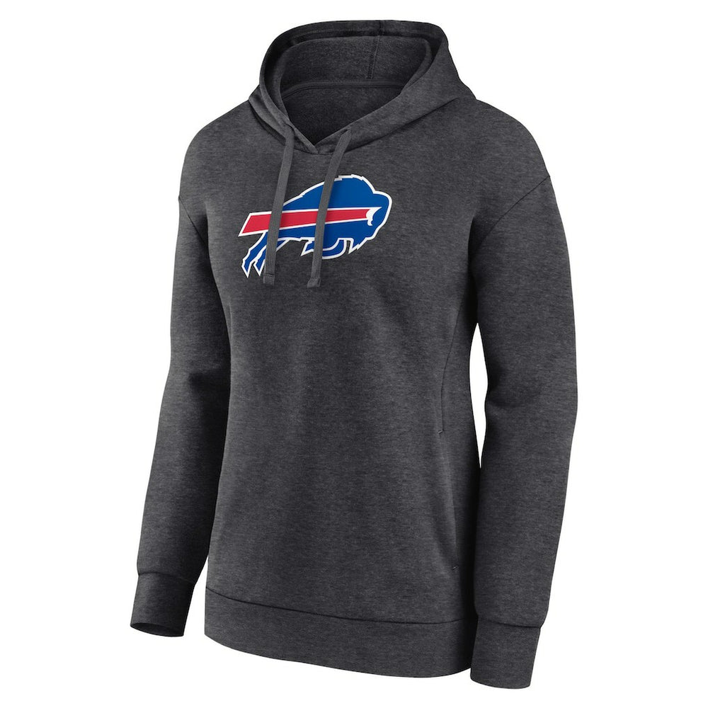 Buffalo Bills Women's Primary Logo Pullover Hoodie - Charcoal discount