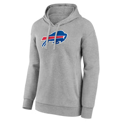 Buffalo Bills Women's Primary Logo Pullover Hoodie - Gray sale