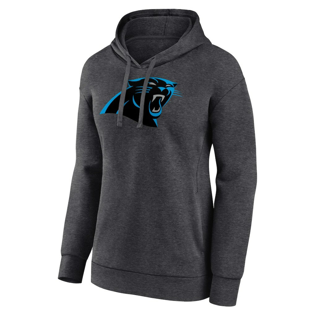 Carolina Panthers Women's Primary Logo Pullover Hoodie - Charcoal outlet