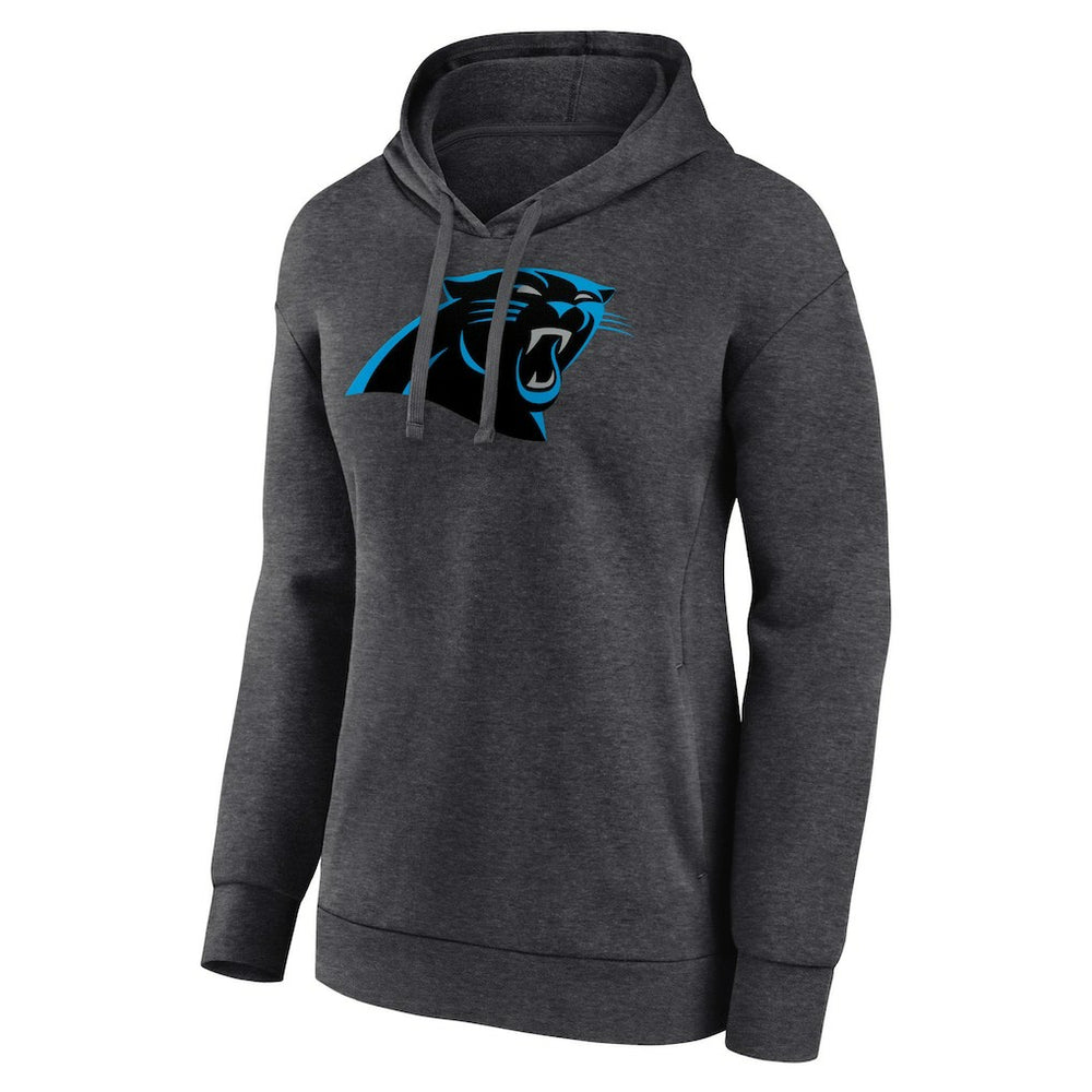 Carolina Panthers Women's Primary Logo Pullover Hoodie - Charcoal outlet
