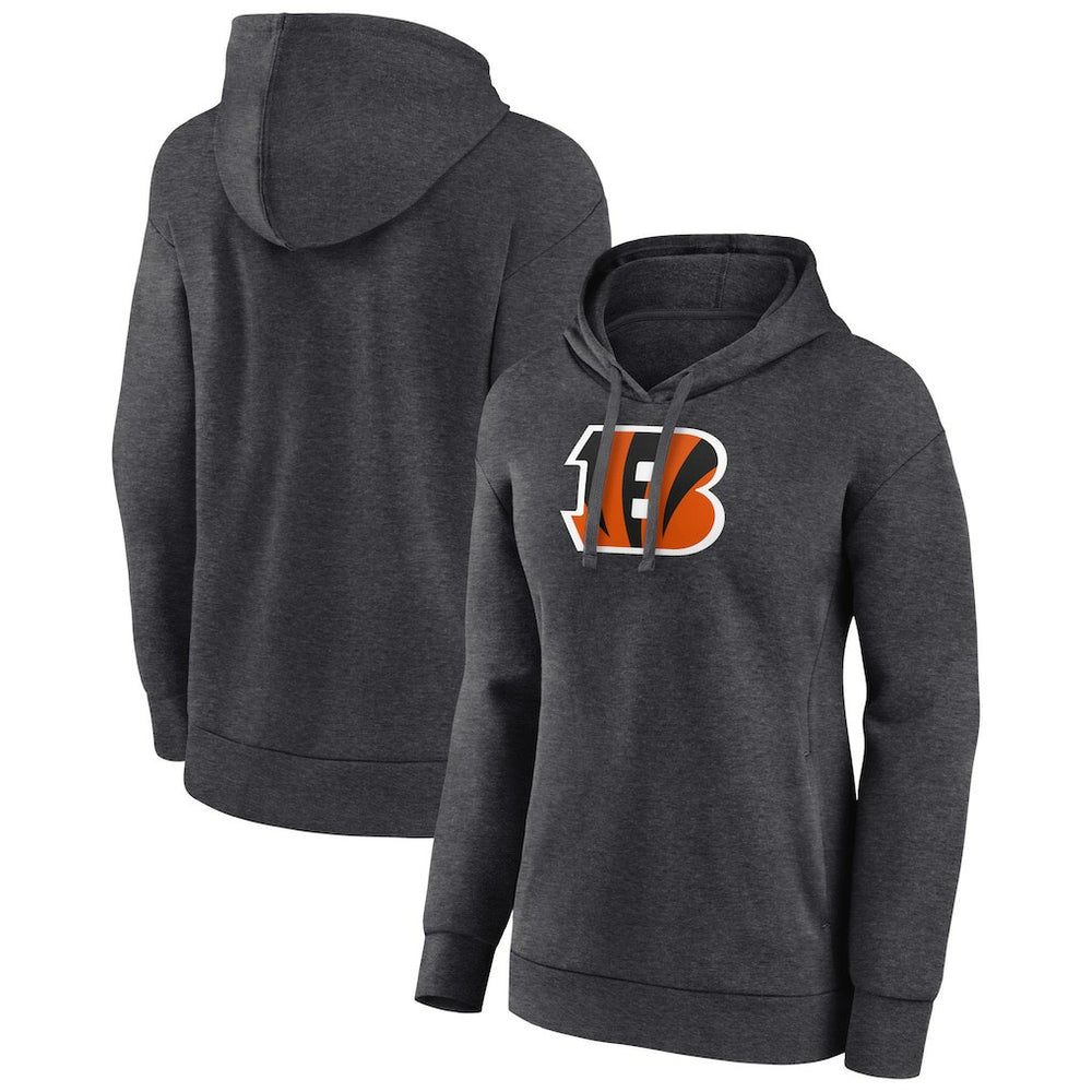 Cincinnati Bengals Women's Primary Logo Pullover Hoodie - Charcoal online