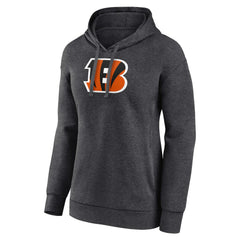 Cincinnati Bengals Women's Primary Logo Pullover Hoodie - Charcoal online