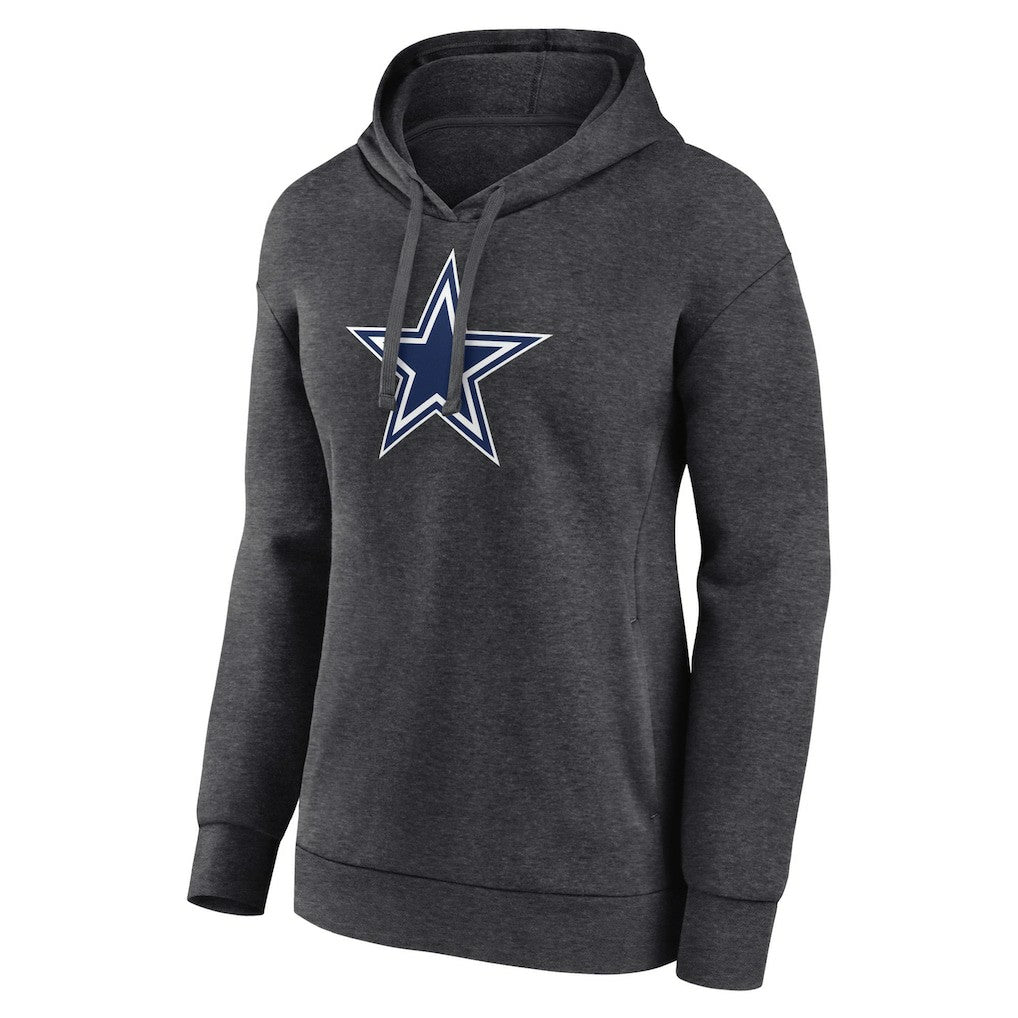 Dallas Cowboys Women's Primary Logo Pullover Hoodie - Charcoal sale