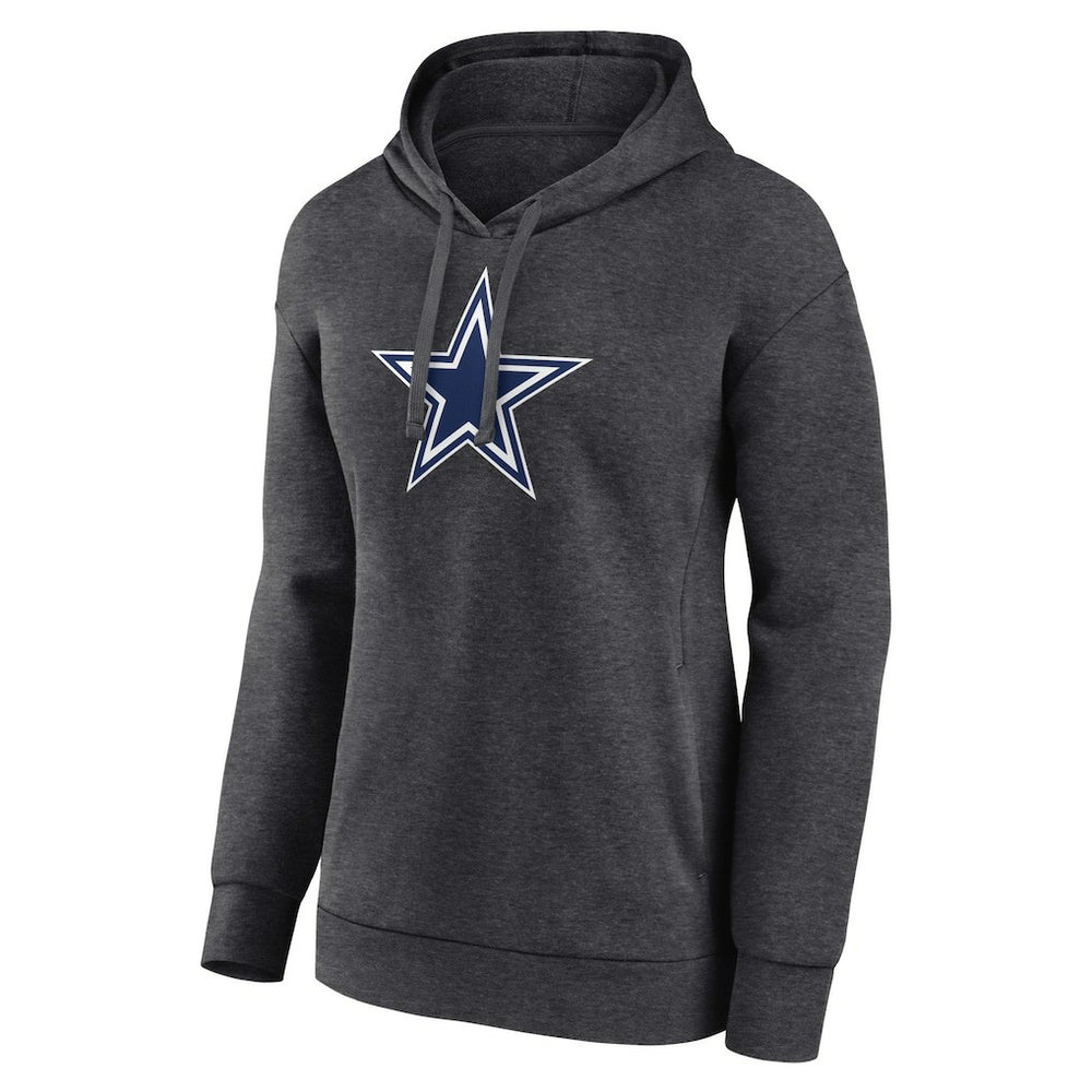 Dallas Cowboys Women's Primary Logo Pullover Hoodie - Charcoal sale