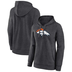 Denver Broncos Women's Primary Logo Pullover Hoodie - Charcoal online