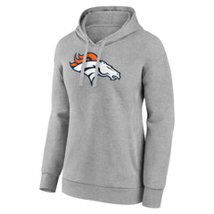 Denver Broncos Women's Primary Logo Pullover Hoodie - Gray outlet