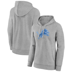 Detroit Lions Women's Primary Logo Pullover Hoodie - Gray on sale