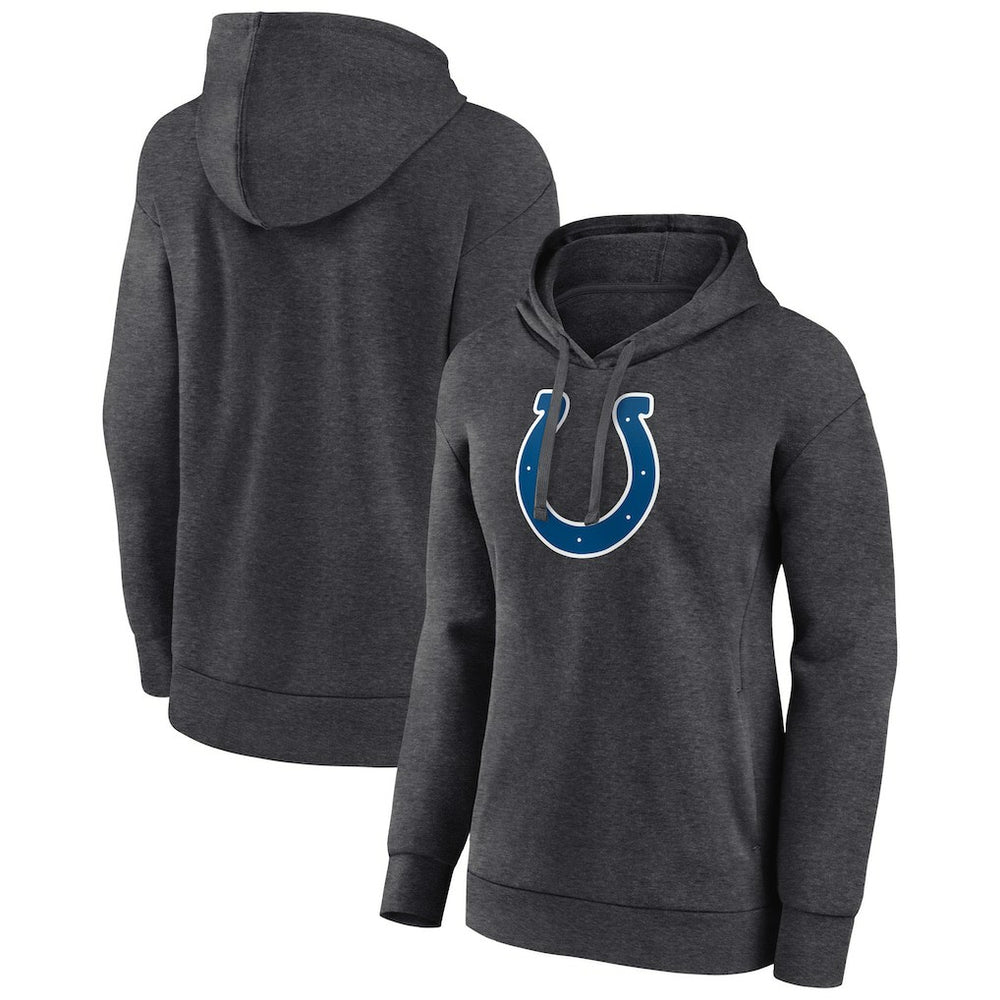 Indianapolis Colts Women's Primary Logo Pullover Hoodie - Charcoal outlet