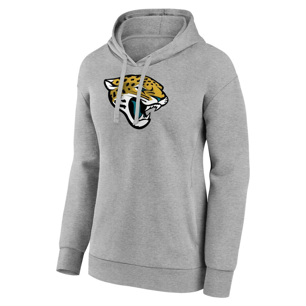 Jacksonville Jaguars Women's Primary Logo Pullover Hoodie - Gray cheap