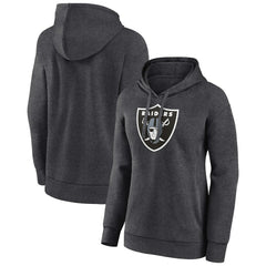 Las Vegas Raiders Women's Primary Logo Pullover Hoodie - Charcoal outlet