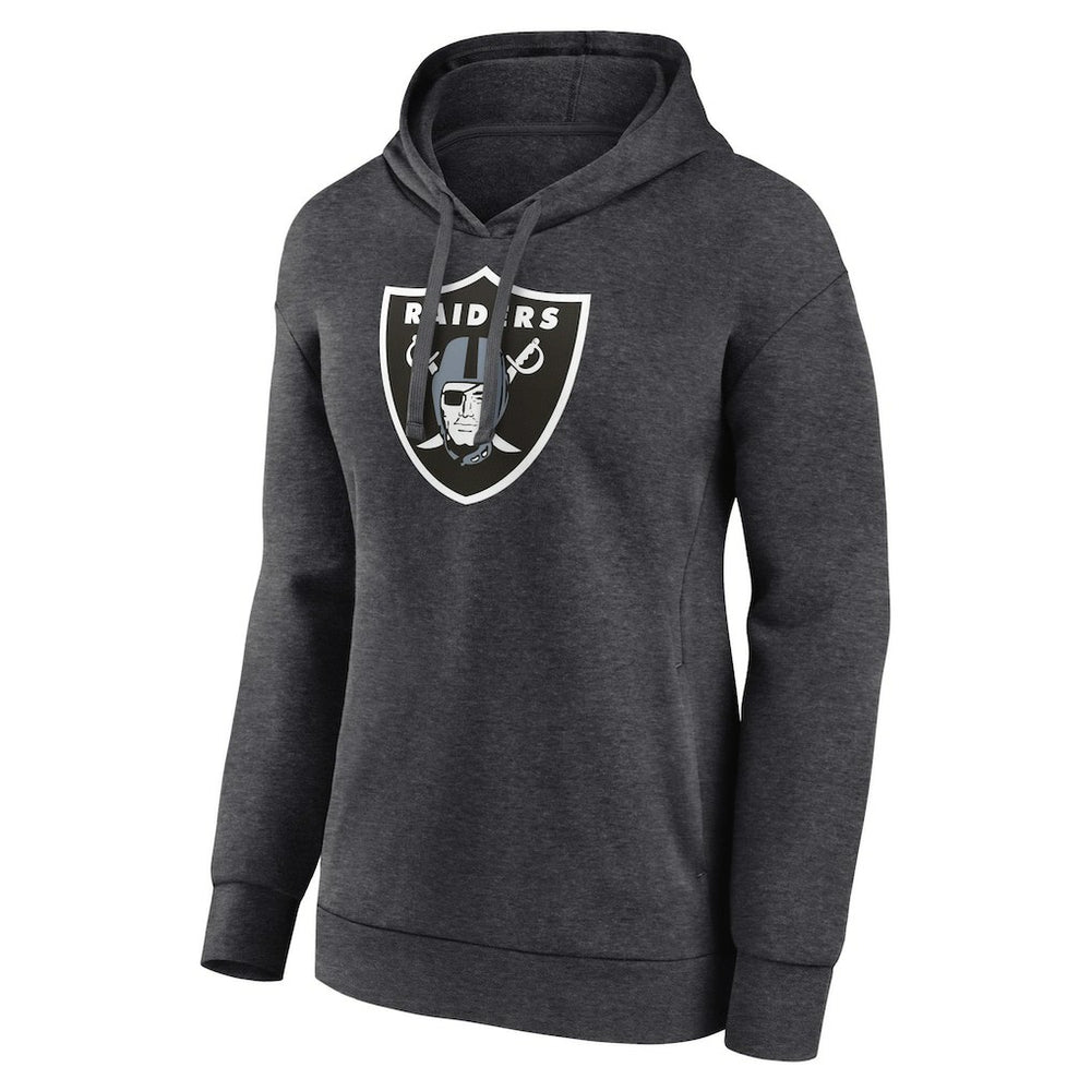 Las Vegas Raiders Women's Primary Logo Pullover Hoodie - Charcoal outlet