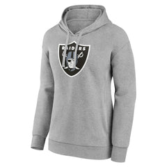 Las Vegas Raiders Women's Primary Logo Pullover Hoodie - Gray discount