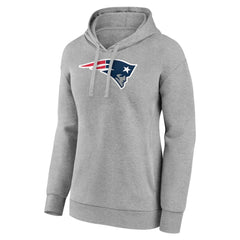 New England Patriots Women's Primary Logo Pullover Hoodie - Gray for sale