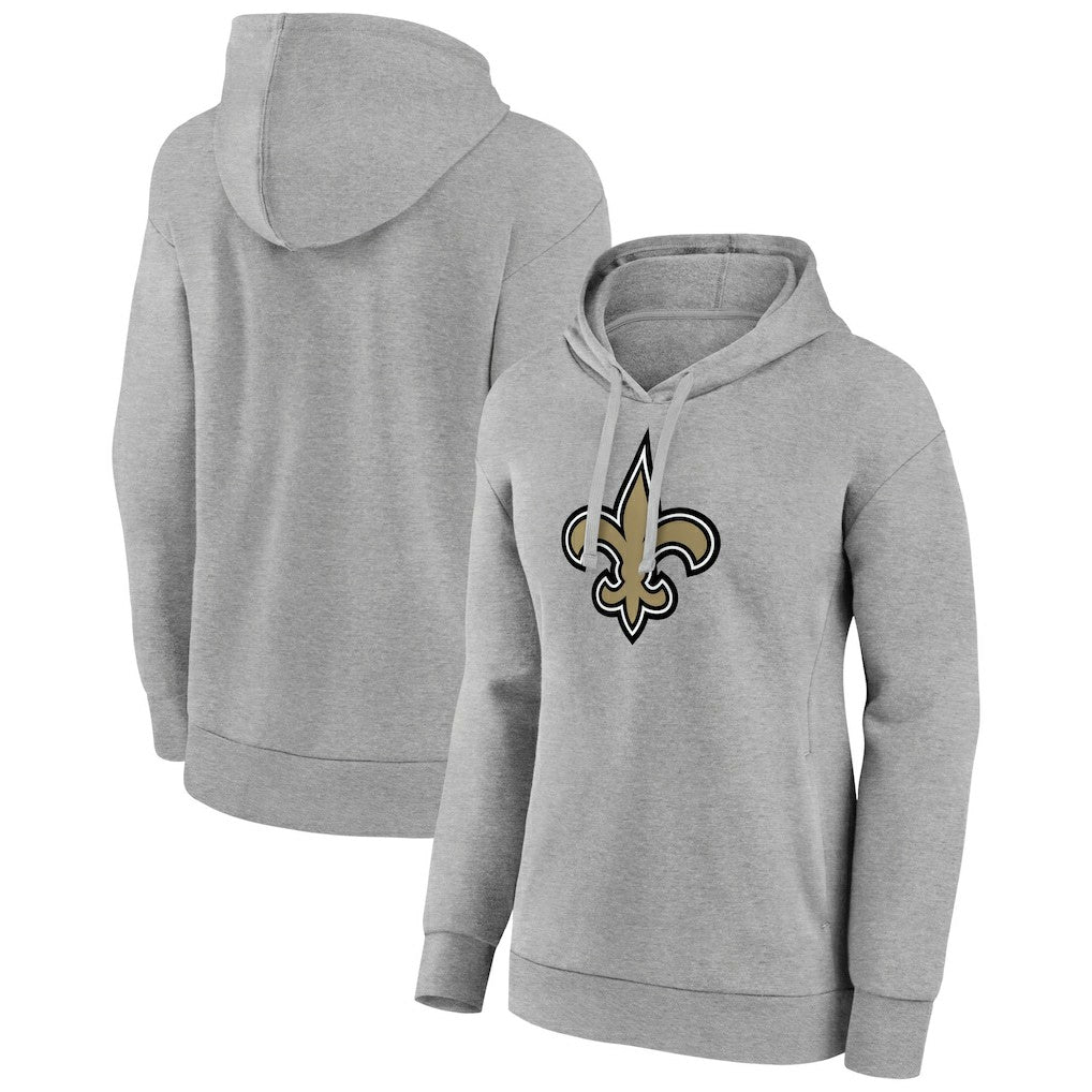 New Orleans Saints Women's Primary Logo Pullover Hoodie - Gray sale