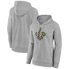 New Orleans Saints Women's Primary Logo Pullover Hoodie - Gray sale