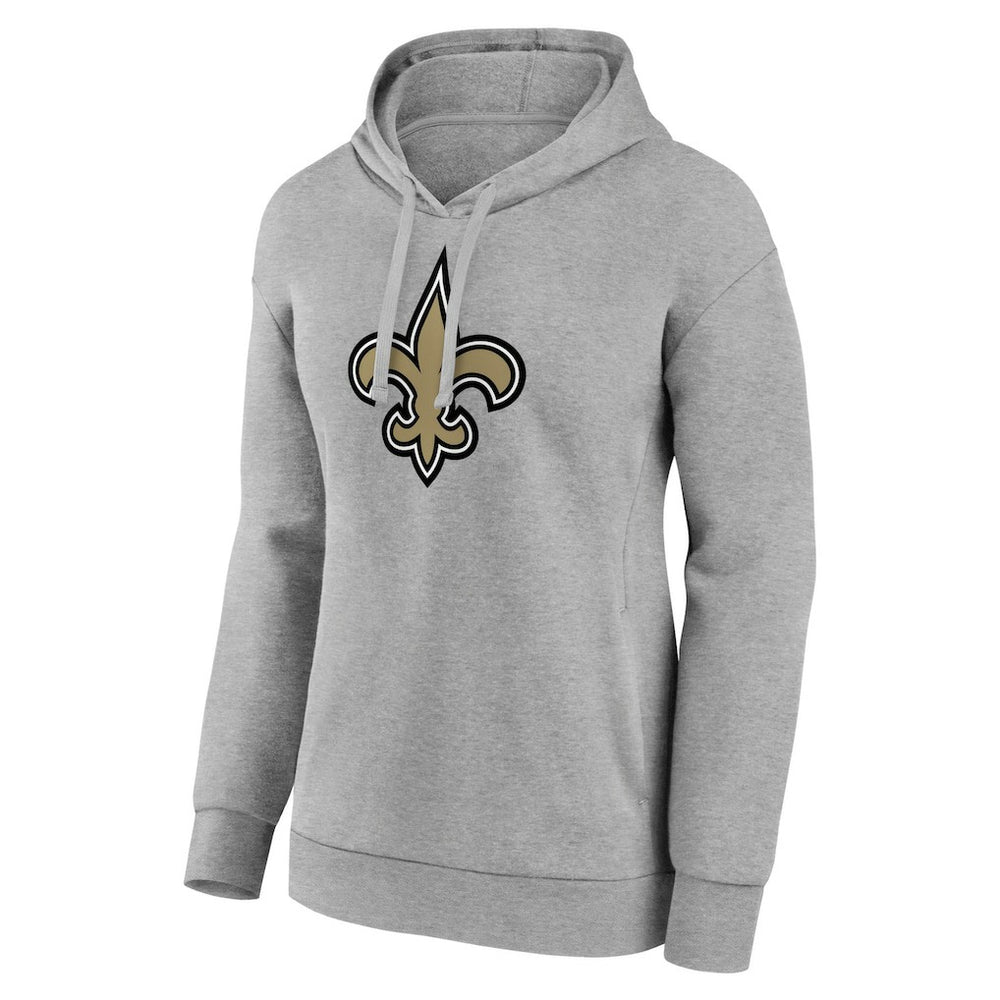 New Orleans Saints Women's Primary Logo Pullover Hoodie - Gray sale