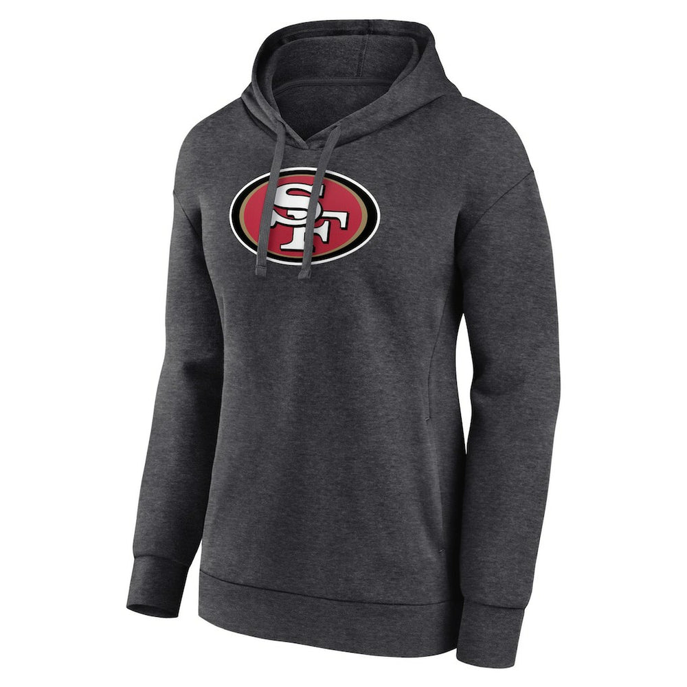 San Francisco 49ers Women's Primary Logo Pullover Hoodie - Charcoal for sale