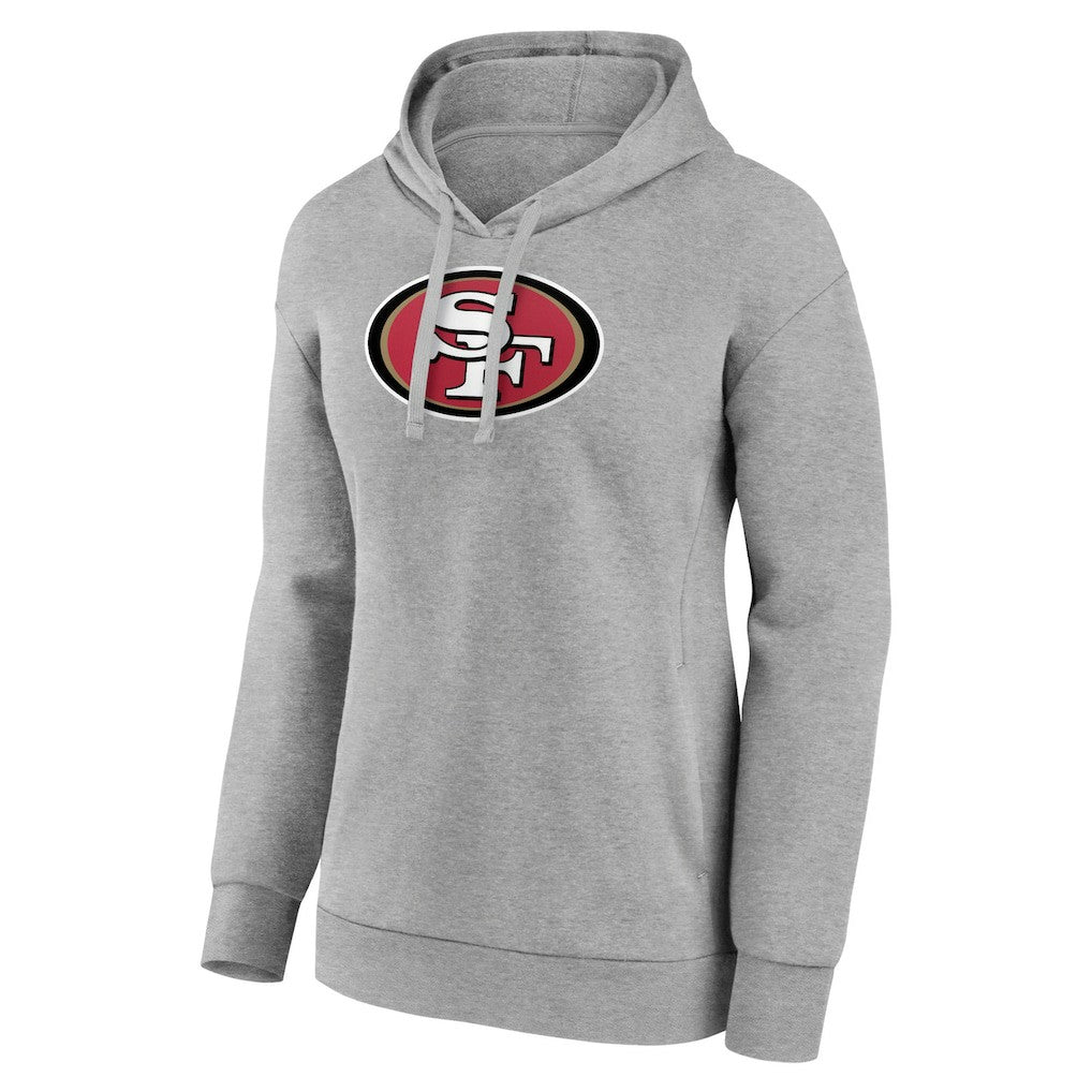 San Francisco 49ers Women's Primary Logo Pullover Hoodie - Gray outlet