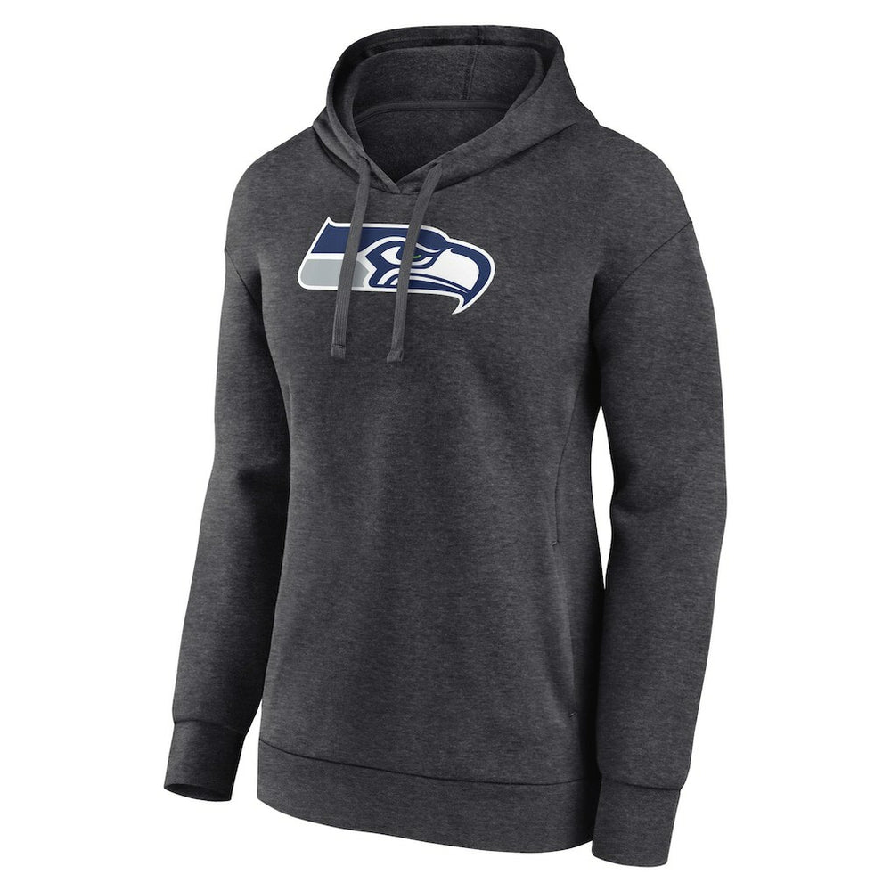 Seattle Seahawks Women's Primary Logo Pullover Hoodie - Charcoal cheap