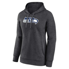 Seattle Seahawks Women's Primary Logo Pullover Hoodie - Charcoal cheap