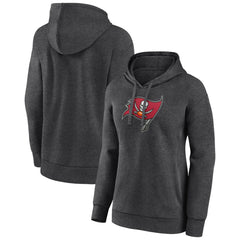 Tampa Bay Buccaneers Women's Primary Logo Pullover Hoodie - Charcoal online