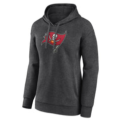 Tampa Bay Buccaneers Women's Primary Logo Pullover Hoodie - Charcoal online