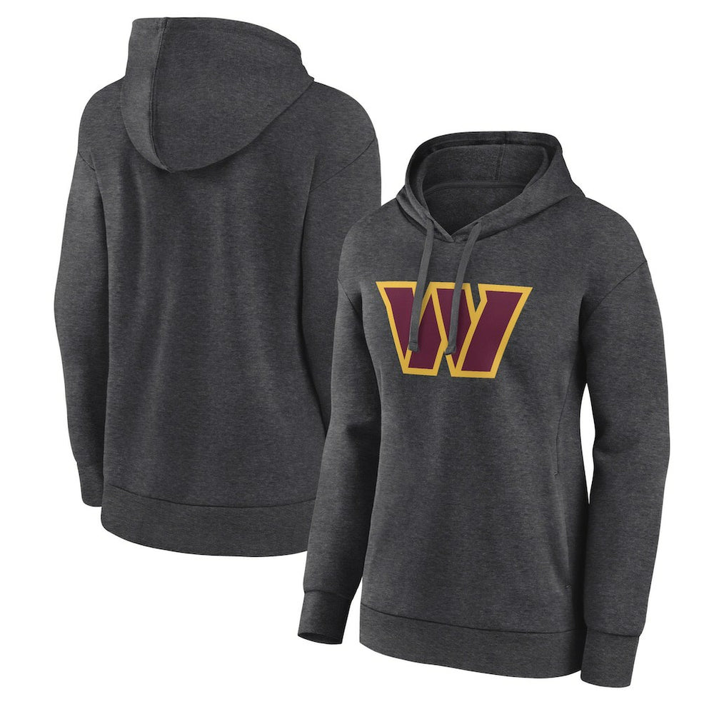 Washington Commanders Women's Primary Logo Pullover Hoodie - Charcoal for sale