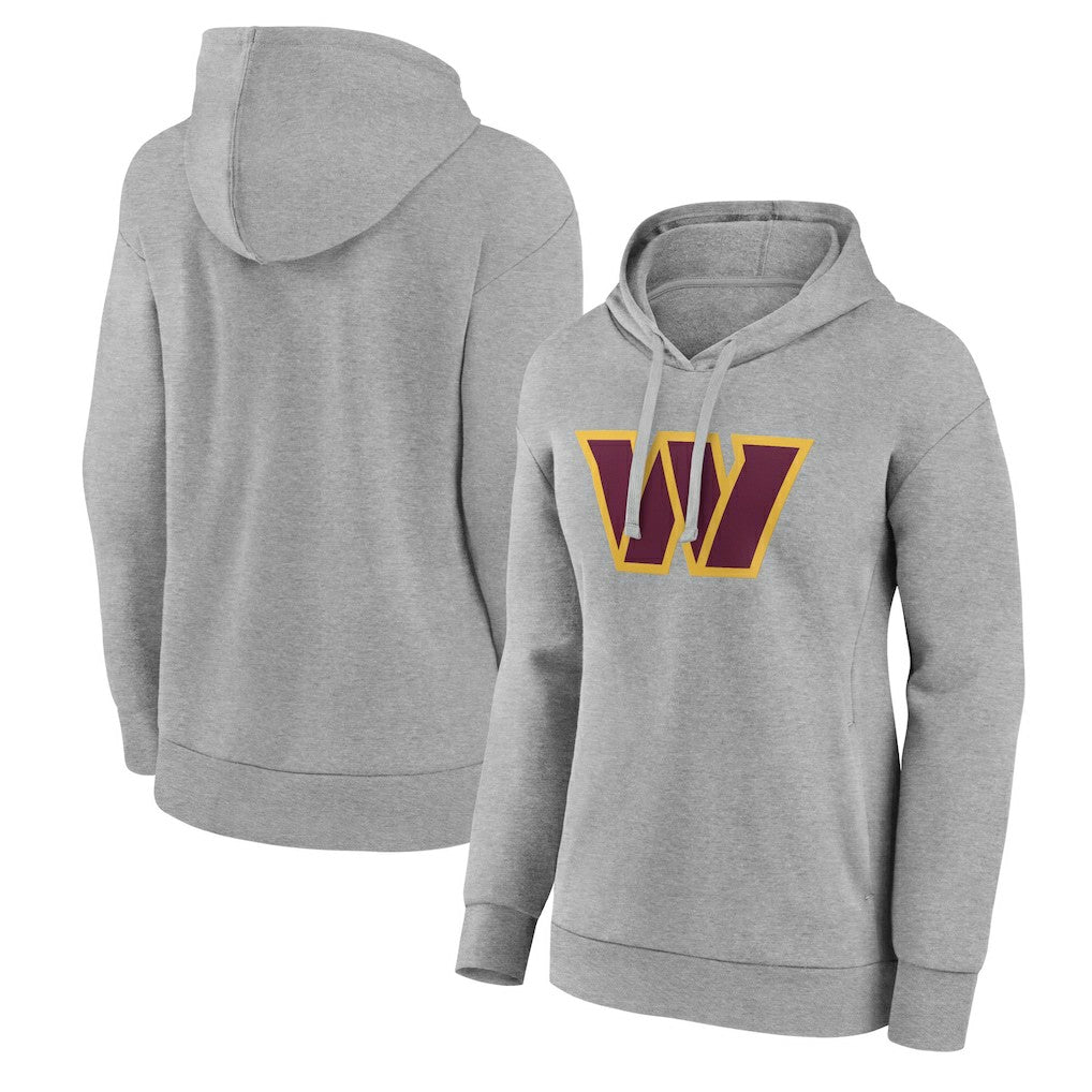 Washington Commanders Women's Primary Logo Pullover Hoodie - Gray cheap