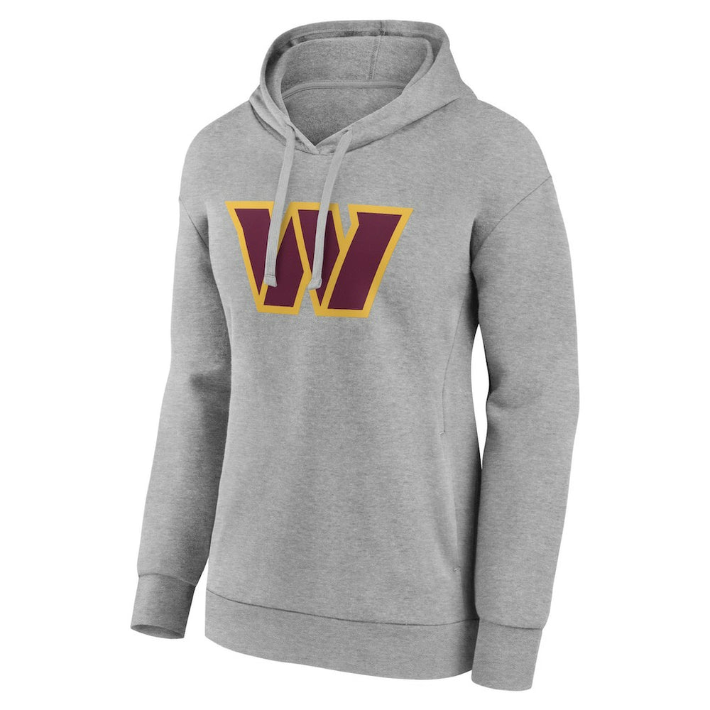 Washington Commanders Women's Primary Logo Pullover Hoodie - Gray cheap