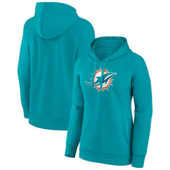Miami Dolphins Women's Primary Logo Pullover Hoodie - Aqua outlet