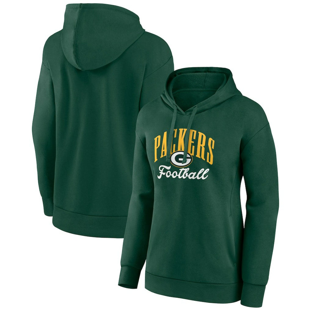 Green Bay Packers Women's Victory Script Pullover Hoodie - Green for sale