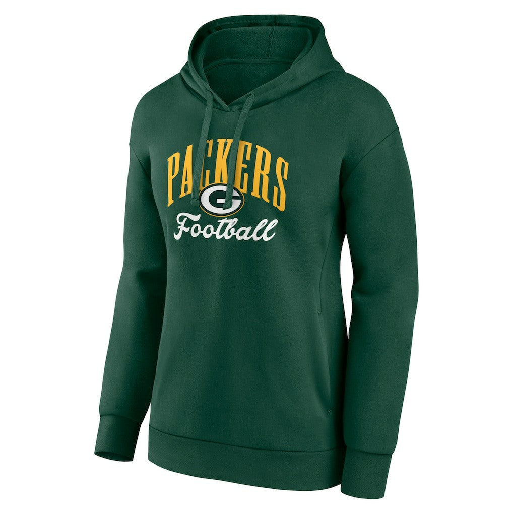 Green Bay Packers Women's Victory Script Pullover Hoodie - Green for sale
