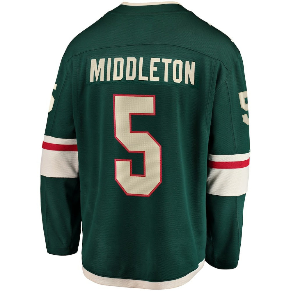 Jake Middleton Minnesota Wild Fanatics Home Breakaway Player Jersey Green