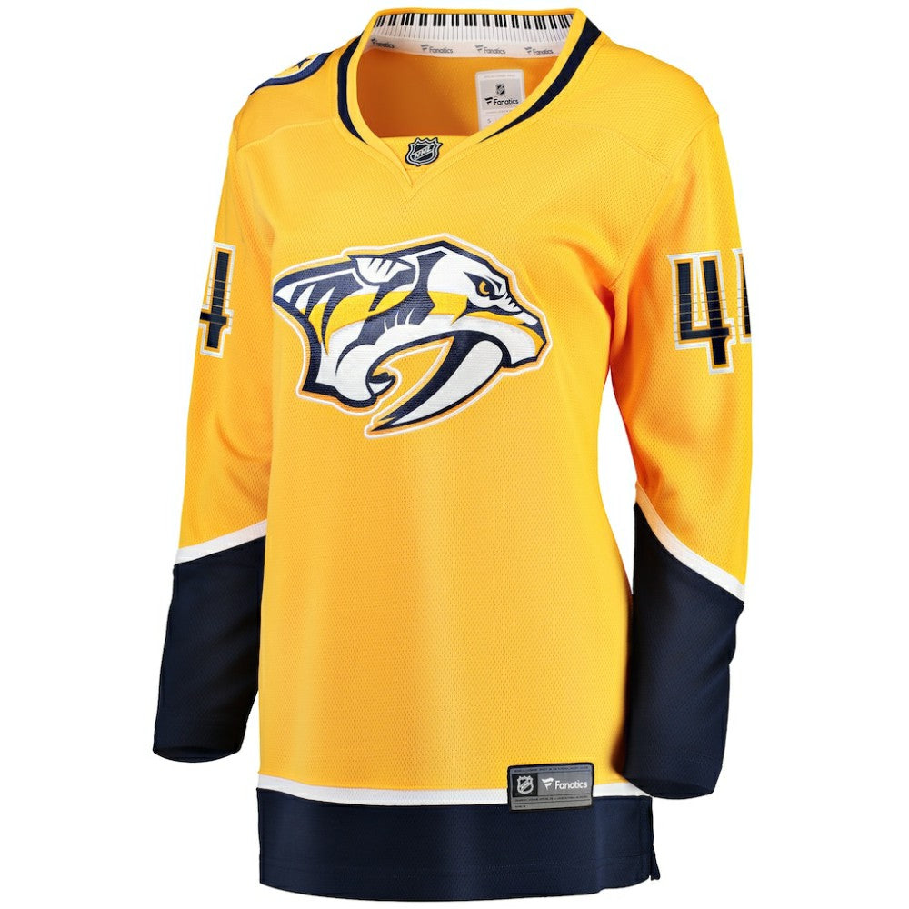 Kiefer Sherwood Nashville Predators Fanatics Women's Home Breakaway Player Jersey Gold