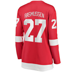 Michael Rasmussen Detroit Red Wings Fanatics Women's Home Breakaway Player Jersey Red