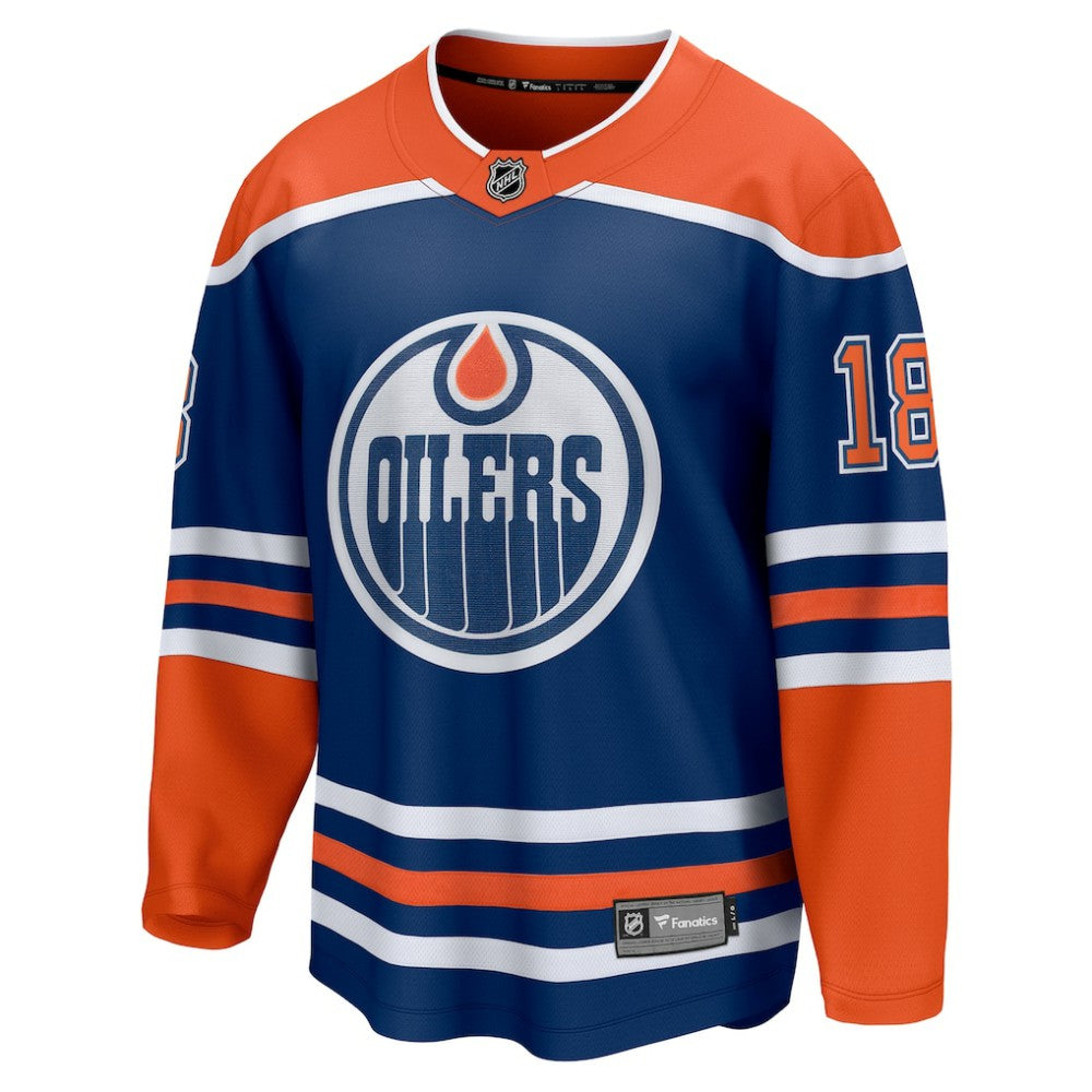 Zach Hyman Edmonton Oilers Fanatics Home Breakaway Player Jersey Royal