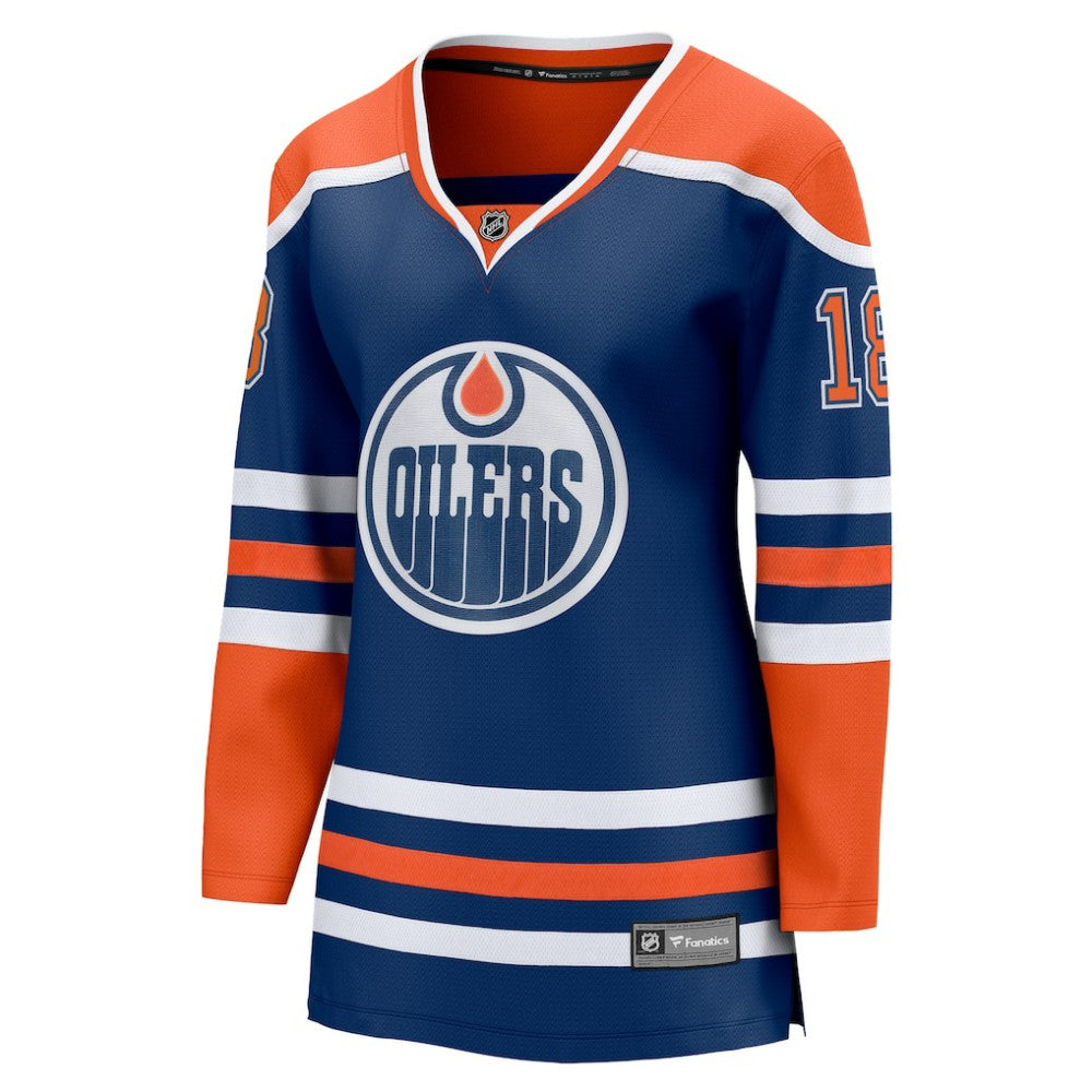 Zach Hyman Edmonton Oilers Fanatics Women's Home Breakaway Player Jersey Royal