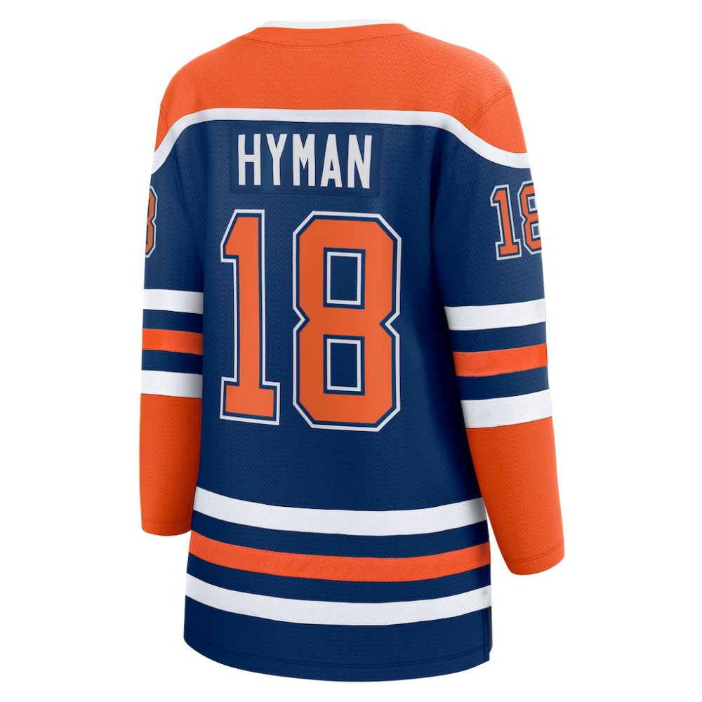 Zach Hyman Edmonton Oilers Fanatics Women's Home Breakaway Player Jersey Royal